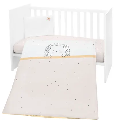 Set de 5 piese de lenjerie de pat pentru copii KikkaBoo - Hedge hugs