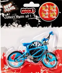 Jucarie pentru degete Grip&Trick - Finger BMX Stunt, albastra