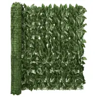 Gossi paravan de balcon, frunze verde inchis, 600x100 cm