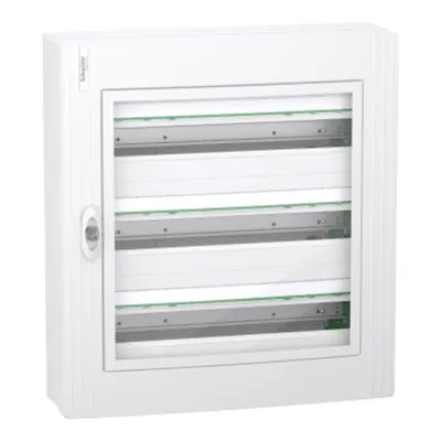 PrismaSet XS, Cofret cu montaj aparent, 3x24 Module, material plastic, usa transparenta, cu 1 bloc terminal