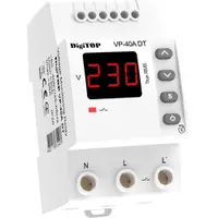 Releu protectie tensiune, monofazat, 40A, 1 secventa, 2P, 230V Digitop VP-40A DT
