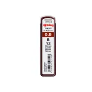 Mine creion mecanic Rotring Tikky, 0. 5mm, B, set 12 buc