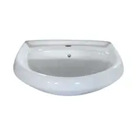 Chiuveta baie pentru picior / piedestal Capri 60 cm alb