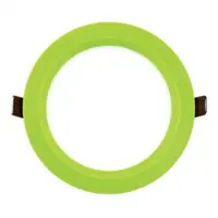 Panou Led Incastrabil Rotund 6w Rama Verde Lumina Calda