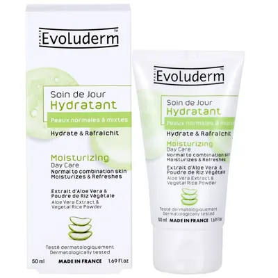 Crema de zi hidratanta pentru ten normal spre mixt, 50ml, Evoluderm
