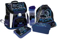 Set școlar Lizzy Card Esports Gamer On Duty - Rucsac, penar, geantă, sticlă și cutie pentru mâncare