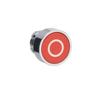 Cap de buton, Easy Harmony XB2, metal, incastrat, rosu, 22mm, cu revenire, marcat O