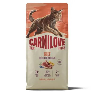 Carnilove True Fresh Cat Dry Beef Sterilised Adult All Breeds 6 kg