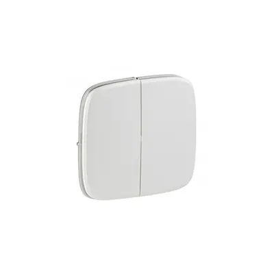 Capac Valena Allure - 2 module switch/push-button - pearl