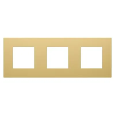Placa Ornament Dahlia - in Technopolymer - 3 Modul Horizontal/vertical - Cream