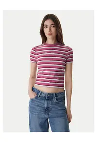 Tricou dama Bumbac/Elastan - Roz