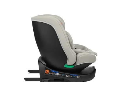 Scaun auto cu isofix KikkaBoo I-Round I-SIZE Light Grey 40-150 cm,omologat R129,sezut rotativ,4 pozitii de inclinare a spatarului,tetiera reglabila in 5 pozitii,perna moale,husa detasabila,tetiera cu spuma cu memorie