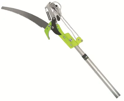 Foarfecă pentru crengi Herly – cu ferăstrău și mâner telescopic din aluminiu, 1.2–2.3 m