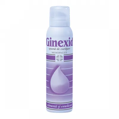 Ginexid spuma de curatare igiena intima la menopauza, Naturpharma | 150 ml