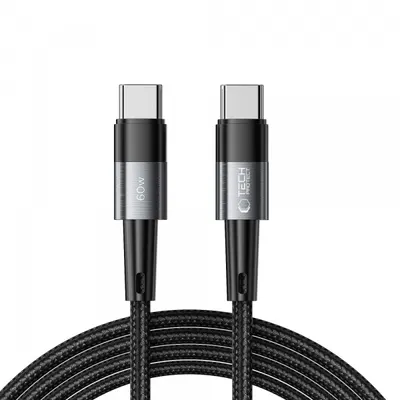 Cablu Date si Incarcare USB-C - USB-C Tech-Protect Ultraboost, 60W, 2m, Gri