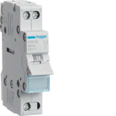 Inversor 1P 16A, 230V I-0-II, pct.comun inf. 1M