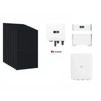 Kit fotovoltaic trifazat 6kW cu 14 panouri 450W, baterie Huawei LUNA2000 si comutator SmartGuard – Solutie completa cu backup si stocare modulara