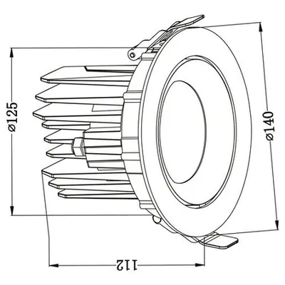 Cob 30w Spot Tip Downlight 3000k