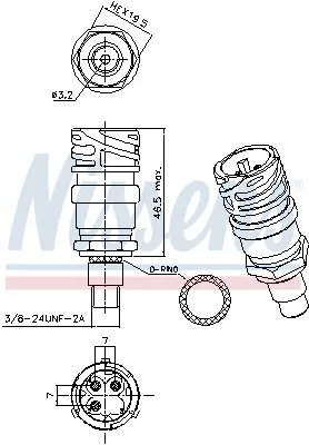 Comutator presiune aer conditionat potrivit VOLVO FL, FLC, FM10, FM12, FM7, FM9 D10A320-D9B300 09.96