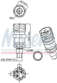 Comutator presiune aer conditionat potrivit VOLVO FL, FLC, FM10, FM12, FM7, FM9 D10A320-D9B300 09.96-