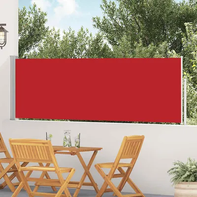 vidaXL Copertină laterală retractabilă de terasă, roșu, 100x514 cm
