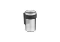 Pahar baie Roca Victoria A817894NB0, montare pe perete, plastic, mat, Negru