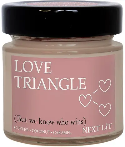 Lumânare parfumată Next Lit Burning Tropes - Love Triangle, 100 g