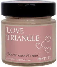Lumânare parfumată Next Lit Burning Tropes - Love Triangle, 100 g