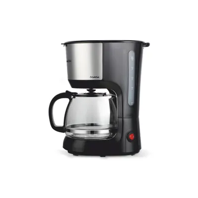 Cafetiera nobeLTek, 750 W, 1.25 l capacitate, filtru permanent, anti-picurare, functie pastrare cald 40 min, zgomot redus, Negru