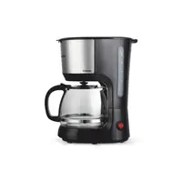Cafetiera nobeLTek, 750 W, 1.25 l capacitate, filtru permanent, anti-picurare, functie pastrare cald 40 min, zgomot redus, Negru