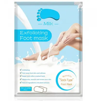 Masca Exfolianta pentru Picioare tip Soseta cu Lapte, Reparare Profunda