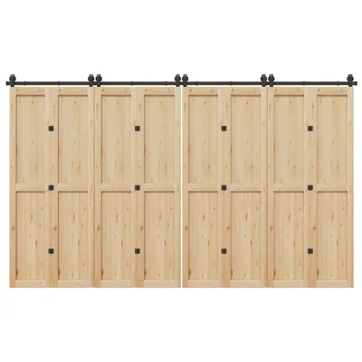 Gossi set feronerie pentru usi glisante, negru, 366 cm, otel