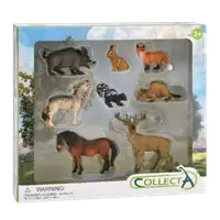 Set de 8 figurine pictate manual Animale din padure