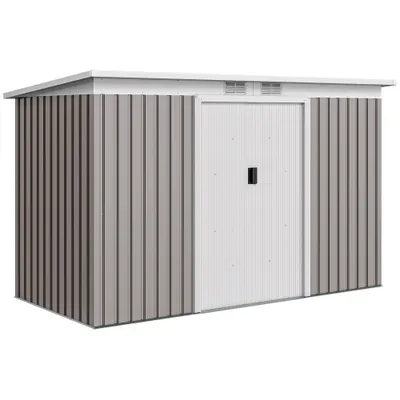 Outsunny Casuta pentru unelte de gradina, 277x130x173cm, verde | Aosom Romania