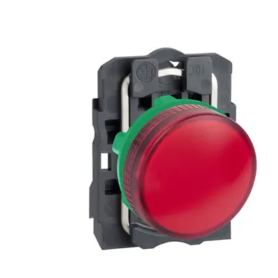 Lampa Pilot Rotunda Ø 22 - Ip65 - Rosie - Baza Ba 9S - 250 V - Papuci