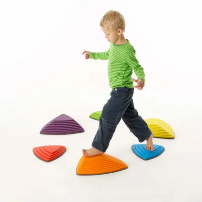 Set 6 piese pentru motricitate, echilibru Gonge Pietre de rau