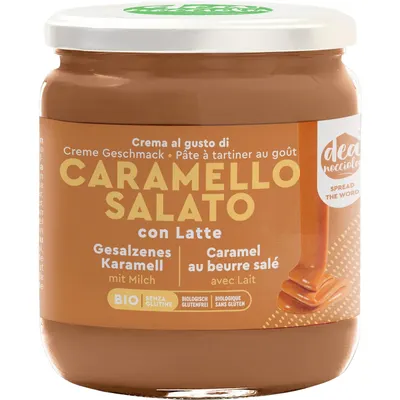 Crema de Caramel Sarat cu Alune de Padure si Lapte fara Gluten Ecologica/Bio 300g