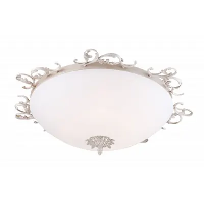 Corp de iluminat pentru tavan Speria - H(min) 200mm, H(max) 200mm, ⌀ 640mm , White, 5 X E14 (40W), Metal, Glass and Metal, IP20, 2.5kg