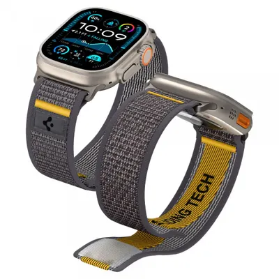 Curea Spigen Athlex Air pentru Apple Watch 49mm / 46mm / 45mm / 44mm Series, Gri AMP09034