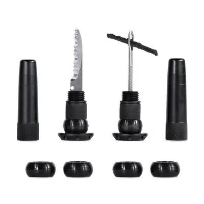 Kit reparatie fisura anvelopa bicicleta Stealth Tubeless Puncture Plug - negru