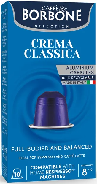 Capsule de cafea Borbone - Crema Classica, 10 băuturi