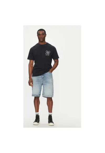 Tricou barbati EQYZT08032-KVJ0 - Bumbac - Negru - Negru