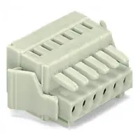 1-conductor female plug; 100% protected against mismating; Locking lever; 1.5 mm²; Pin spacing 3.5 mm; 24-pole; 1,50 mm²; light gray