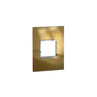 Placa Arteor - Italian / US standard - patrat - 2 module - gold brass