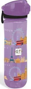 Sticlă din tritan Lizzy Card Go Travel Black Map - 600 ml