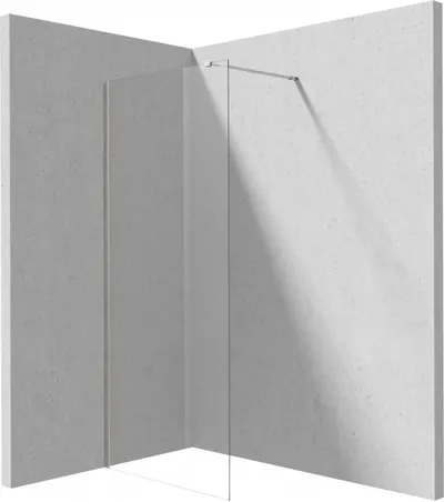 Paravan dus fix 70x195cm, sticla securizata 6 mm, argintiu cromat, tehnologie Active-Cover, Deante Prizma