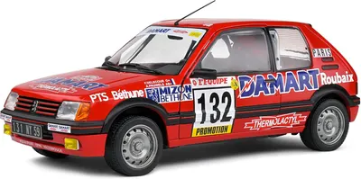 Model de colecție SOLIDO Curse: Mașini - Peugeot 205 GTI 1.6L Rallye Monte Carl (1986)