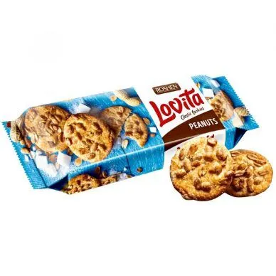 Biscuiți Classic Cookies Roshen Lovita cu Arahide, 150g – Pachet En-gros