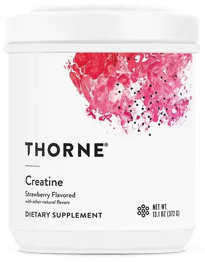 Creatine Monohydrate, căpșună, 375 g, Thorne