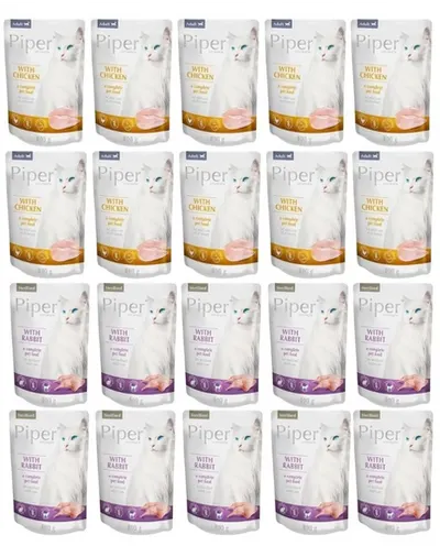 PIPER Animals Cat Sterilised mix plicuri hrana 20x100 g dupa sterilizare pisica